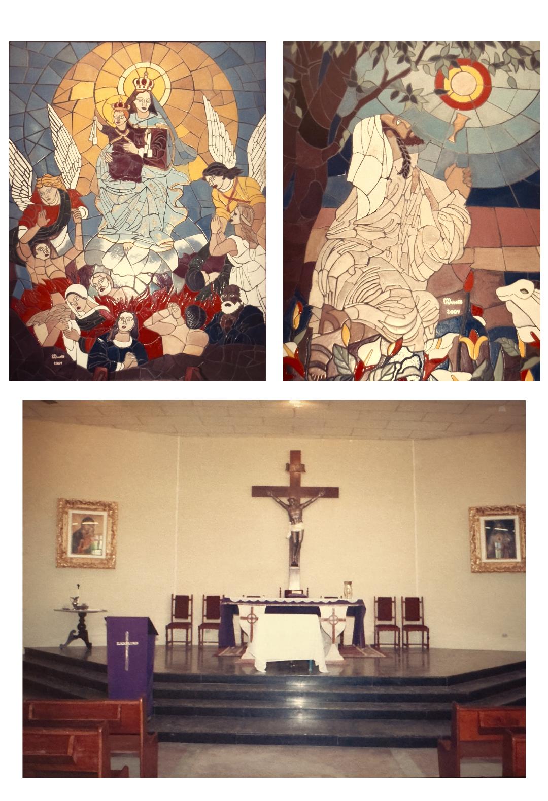 Mosaicos do interior da Matriz